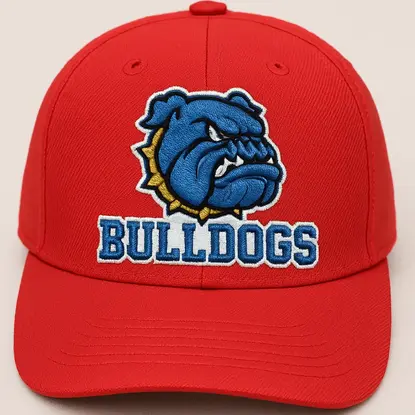 Casquette d'équipe sportive avec logo brodé